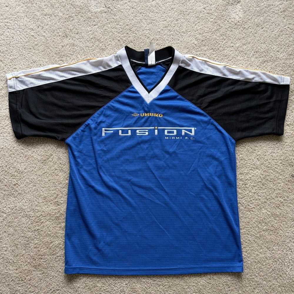 99-00 Vintage Umbro Miami Fusion FC Home Kit, Soccer Jersey Size Adult M**RARE**